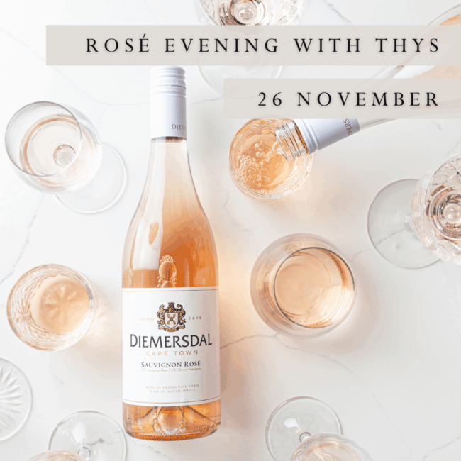 Rosé Evening with Thys - 26 November